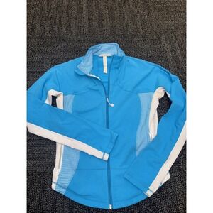 Lululemon women's Athletic Define Jacket Size 10 Blue White Check